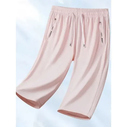 Women's Chinos Shorts Basic Casual Knee Length High Waist Solid Color Pocket Elastic Waistband Comfy Soft Comfortable Micro-elastic Outdoor Street Bla - Image 2