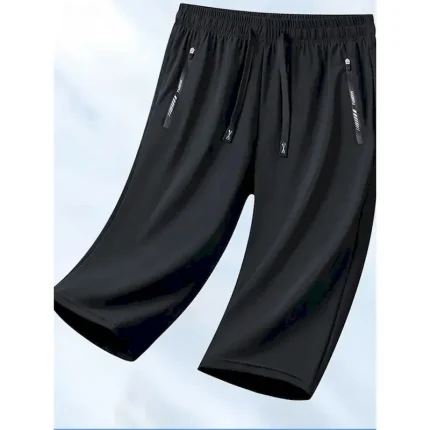 Women's Chinos Shorts Basic Casual Knee Length High Waist Solid Color Pocket Elastic Waistband Comfy Soft Comfortable Micro-elastic Outdoor Street Bla - Image 5