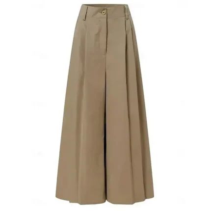 Women's Wide Leg Dress Work Pants Bell Bottom Full Length Fashion Streetwear Daily Black Khaki S M Fall Winter 2025 - Image 4