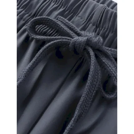 Women's Chinos Shorts Basic Casual Knee Length High Waist Solid Color Pocket Elastic Waistband Comfy Soft Comfortable Micro-elastic Outdoor Street Bla - Image 4